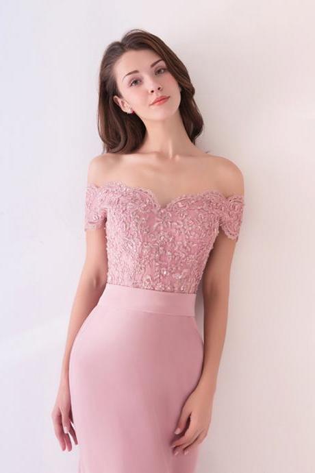 Lyabka Robe De Soiree Mermaid Pink Long Evening Dress Party Elegant Vestido De Festa Long Prom Gown 2021 With Belt